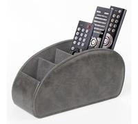 WAYIFON Porte-télécommande avec 5 poches, grand support pour TV, DVD, clé 4K et télécommandes Bluray, rangement pour stylos, gris M