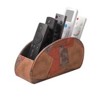 WAYIFON Porte-télécommande avec 5 poches, grand support pour TV, DVD, clé 4K et télécommandes Bluray, rangement pour crayons, motif de collage M
