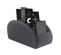 WAYIFON Support de Rangement pour Télécommande avec 5 Poches, Grande Housse pour Télécommandes TV, DVD, 4K Stick et Bluray, Rangement pour Télécommandes et Stylos, L-Noir