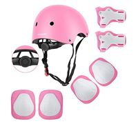 Wayin Sets de Protection Rollers avec Casque Vélo Enfant Réglable pour Skateboard Cyclisme Garcon Fille