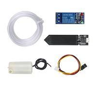 WayinTop Kit d'arrosage Automatique DIY, Sol Détection D'Humidité + 5V 1 Canal Relais Module + Mini Micro Pompes à Eau Submersibles + 1M Tuyau Transparent pour Jardin Plante Fleur