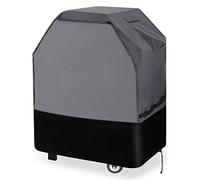 Waykea Housse de Barbecue Robuste de 82 cm en Tissu Oxford 600D, résistante à l'eau, aux UV et à la décoloration, pour Barbecue au gaz Weber Char-Broil Dyna Glo Nexgrill (82 x 64 x 110 cm, Gris/Noir)