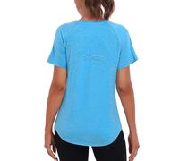 Wayleb Tshirt Sport Femme Sèche Vite pour Entraînement