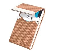 Waylipun Porte-Cartes de Visite, Étui Cartes de Visite Professionnel avec Fermeture Magnétique, Porte Cartes de Visite Homme Femme, pour Carte de Visite, Carte de Crédi (Marron)