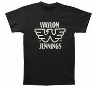 Waylon Jennings Men's Est T-Shirt Tee Cotton Black 3XL