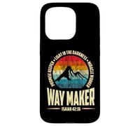 Waymaker Promise Keeper Miracle Worker Christian Men Coque pour iPhone 15 Pro