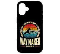 Waymaker Promise Keeper Miracle Worker Christian Men Coque pour iPhone 16