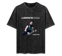 Wayne Static Static X The Frontman Rhythm Guitar Programming Black Unisex T-Shirt Printed Tee Graphic Top for Men Shirt L