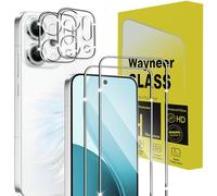 Wayneer Verre Trempé Pour OPPO Reno 14 PRO, [2+2 Pièces] Vitre Protection écran Protection Camera, 9H Dureté Ultra HD Anti Rayures Film Protection écran