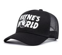 Wayne's World broderie casquette de baseball casquette sport noir Multicolore G