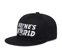 Wayne's World Casquette de baseball noire style rebond brodée pour homme et femme Hip Hop Sport Outdoor Chapeau de soleil, bleu, Taille Unique
