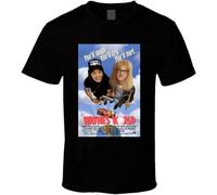 Wayne's World Cool 90's Comedy Vintage Movie Poster Fan T Shirt Black L