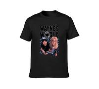 Wayne's World Cult Movie T-Shirt Mens Black Unisex Tees L
