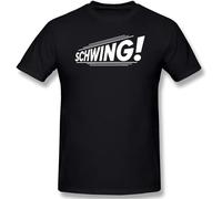 Wayne's Worlds Schwing Home Unique Men's Black T-Shirt Unisex Tee XL