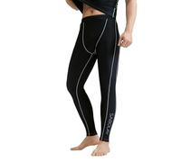 Wayonge Beachwear Maillot de bain à manches longues pour homme Rashguard pour la plage, la natation et le surf, Nk23-20-1 Pantalon noir (une pièce uniquement), X-Large