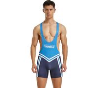 Wayonge Justaucorps de Lutte pour Homme Léotard Athlétique pour la Lutte Active ou l'Entraînement Combinaisons sans Manches pour Homme Justaucorps de Sport, XL