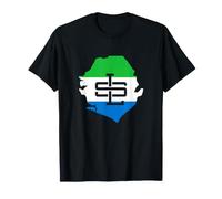 WAYout Arts Freeetown Sierra Leone Flag Salone Monogram SL T-Shirt