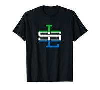 WAYout Arts Freeetown Sierra Leone Flag Salone Monogram SL T-Shirt