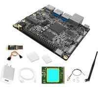 WayPonDEV Bit-Brick RISC-V Linux Ordinateur mono-carte SpacemiT K1 8 cœurs RISC-V AI 4 Go/8 Go de RAM LPDDR4x, port Gigabit Ethernet pour NAS Storage AI Edge Computing (4 Go, kit de modules 4G)