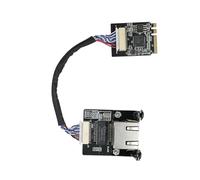 WayPonDEV M.2 A E Key vers module Ethernet 2,5 Gigabit, in-tel i225 i226 2,5 G Ethernet Server NIC, 10/100/1000/25000 Mbps RJ45 LAN, carte réseau multi-gigabit M.2 (i226 M.2 A+E, 20 cm)