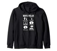Ways I Relax Saxophone Musicien Jazz Amusant Sweat à Capuche