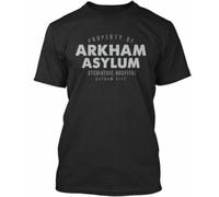 WAYSDA Arkham Asylum T Property of Sychiatric Hospital Gotham T-Shirt Black M