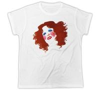 WAYSDA Cool Bette Midler Divine Miss M Retro Ideal Gift Summer Short Sleeve T-Shirt White L