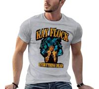 WAYSDA Kay Flock Graphic Bootleg Design T-Shirt Grey M