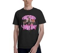 WAYSDA Men's Certified Lover Boy T-Shirt Black L