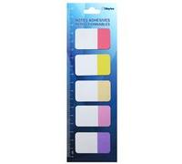 Waytex 100 Marque-pages papier repositionnables 5 mini blocs de 20 feuillets adhésifs couleurs néon 4,2 x 2,5 cm 5 Blanc/Couleur néon G