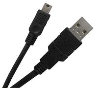 Waytex 11210 Cordon Mini USB 2.0 5 pins Mâle/Mâle 2 m Noir