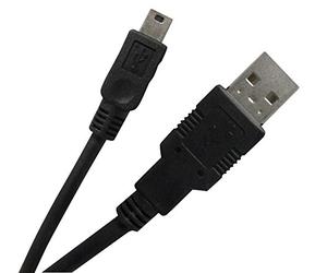 Waytex 11210 Cordon Mini USB 2.0 5 pins Mâle/Mâle 2 m Noir