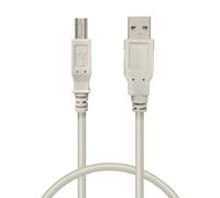 Waytex 11218 Câble Imprimante USB 2.0 USB A Mâle vers USB B Mâle 1,80 m, pour imprimante, scanner et périphériques avec USB-B - Gris