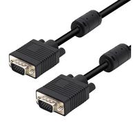 Waytex 27206 Câble 10,00 m Mâle/Mâle, Câble VGA (15 broches) full HD 1080p, compatible 3D pour ordinateur, écran, moniteur, rétroprojecteur