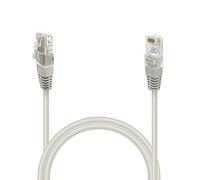 Waytex 31105 Câble Ethernet Réseau RJ45 Cat 6 UTP 1Gbit/s 250MHz - Compatible PC, Switch, Routeur, Modem, amplificateur réseau, Consoles de Jeux, TV - 0,50m, Gris
