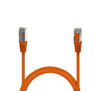 Waytex 33561 Câble Ethernet Réseau RJ45 Cat 6 FTP 250MHz Blindé 100% cuivre - Compatible PC, Imprimante, Box, Routeur, Switch réseau, Consoles de Jeux, TV - 0,5m, Orange