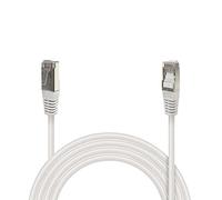 Waytex 33566 Câble Ethernet Réseau RJ45 Cat 6 FTP 250MHz Blindé 100% cuivre - Compatible PC, Imprimante, Box, Routeur, Switch réseau, Consoles de Jeux, TV - 2m, Blanc