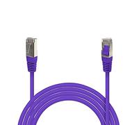 Waytex 33571 Câble Ethernet Réseau RJ45 Cat 6 FTP 250MHz Blindé 100% cuivre - Compatible PC, Imprimante, Box, Routeur, Switch réseau, Consoles de jeux, TV - 3m, violet