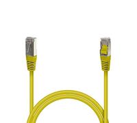 Waytex 33585 Câble Ethernet Réseau RJ45 Cat 6 FTP 250MHz Blindé 100% cuivre - Compatible PC, Imprimante, Box, Routeur, Switch réseau, Consoles de Jeux, TV - 1,5m, Jaune