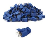 Waytex 37183 Manchons bleu RJ45 avec Maintien Mécanique type Surmoulage, diam. 6mm, pour Connecteurs et Câble Réseau Ethernet Blindé et non Blindé - Sachet de 100