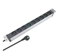 Waytex 37332 Multiprise secteur de 9 prises avec fixation en Alu