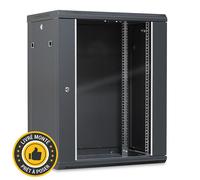 WAYTEX 37404M Coffret réseau 19'' 15U Porte vitrée 600x450 livré monté