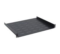 WAYTEX 37466 Etagère Coffret Baie Armoire 19 Pouces 1U Profondeur 350 mm Fixation Avant Montage Fixe - Noir