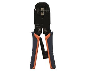 Waytex 37906 Pince à sertir Haute qualité RJ9/RJ11/RJ12/RJ45, Noir