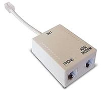 Waytex 39309 Filtre ADSL RJ45 vers Câble 2 x RJ11 0,10 m Beige