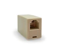 Waytex 39325 Coupleur téléphone RJ11 F/F Raccord 2 ports 6P4C Adaptateur Prolongateur Câble Téléphone ADSL