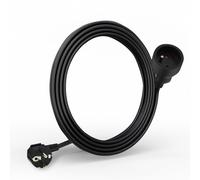 Waytex 51020 Prolongateur électrique Longueur 3,00m, Câble 3x1.5mm2, Prises 16A Europe 2P+T avec Sécurité Enfant, certifié CE NF, Noire