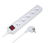 Waytex 52115 Multiprise électrique avec interrupteur avec câble 5 prises 1,5 m Blanc