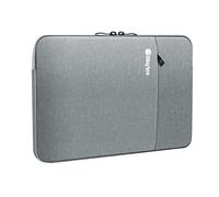 WAYTEX 71006 Housse pour Ordinateur et Tablette 13 à 14 Pouces Imperméable Protection Anti Chocs et intérieur Velours Gris Clair