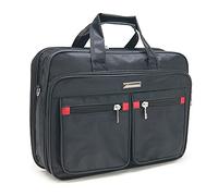 Waytex 71010 Sacoche Porte Document et Ordinateur 15.6" Imperméable Multipoches Noir